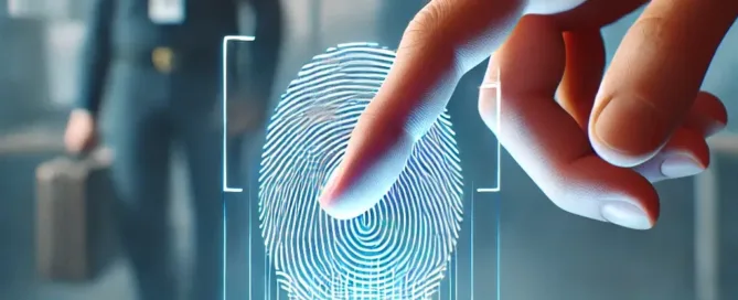 rilevazione di impronte digitali di una persona in questura